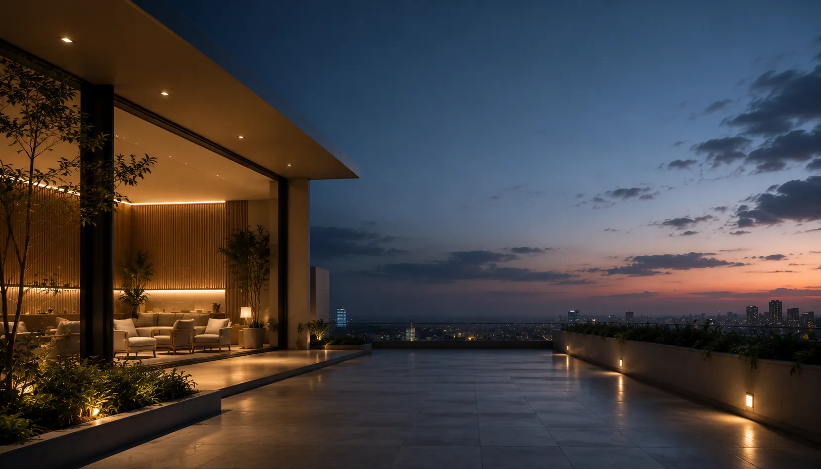 Premium living space with refined technology and modern residential comfort