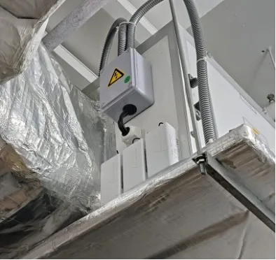 Commercial building HVAC ductwork installation
