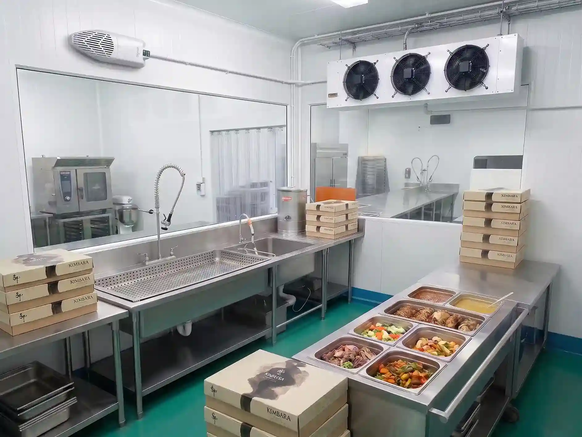 AHU air handling unit with in-duct NTP system installed